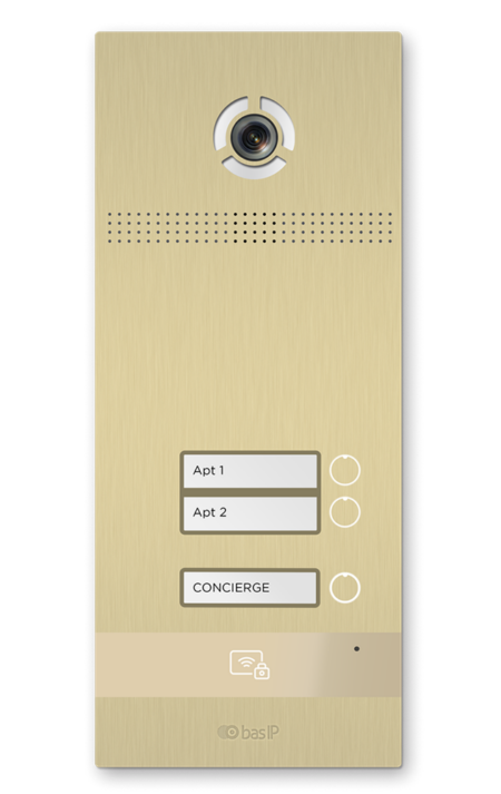 Вызывная панель IP домофона BAS-IP BI-02FB GOLD