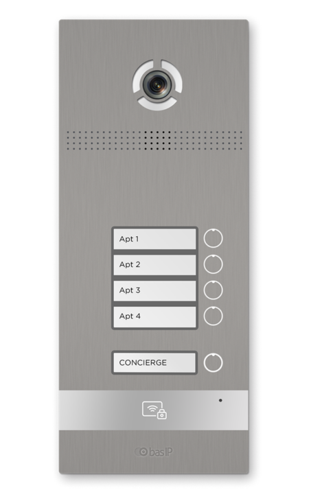 Вызывная панель IP домофона BAS-IP BI-04FB SILVER