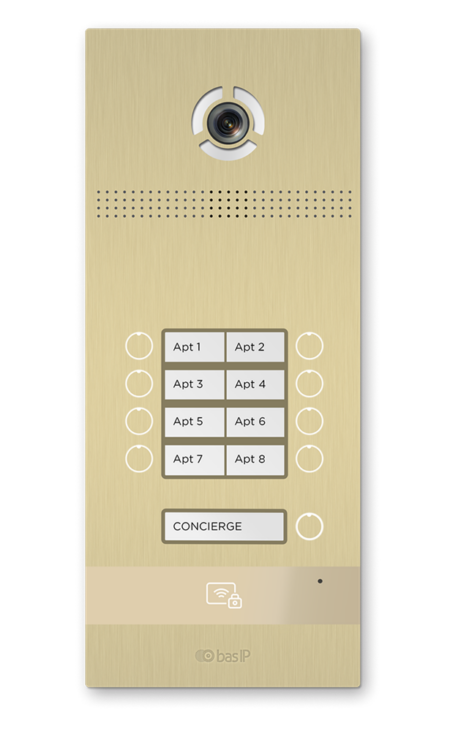 Вызывная панель IP домофона BAS-IP BI-08FB GOLD