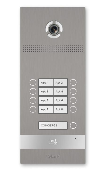 Вызывная панель IP домофона BAS-IP BI-08FB SILVER