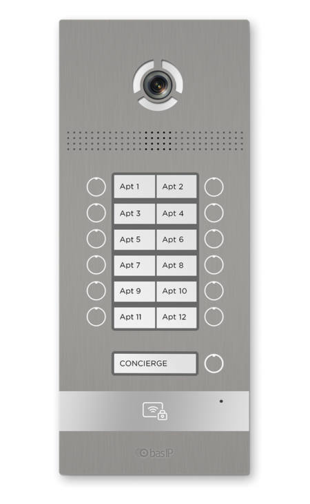 Вызывная панель IP домофона BAS-IP BI-12FB SILVER