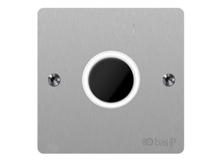 Бесконтактная кнопка звонка с возможностью нанесения индивидуального названия/логотипа BAS-IP SH-46T Black
