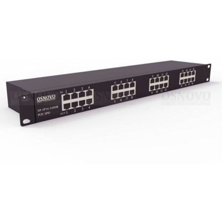Устройство грозозащиты сети Ethernet OSNOVO SP-IP16/1000PR